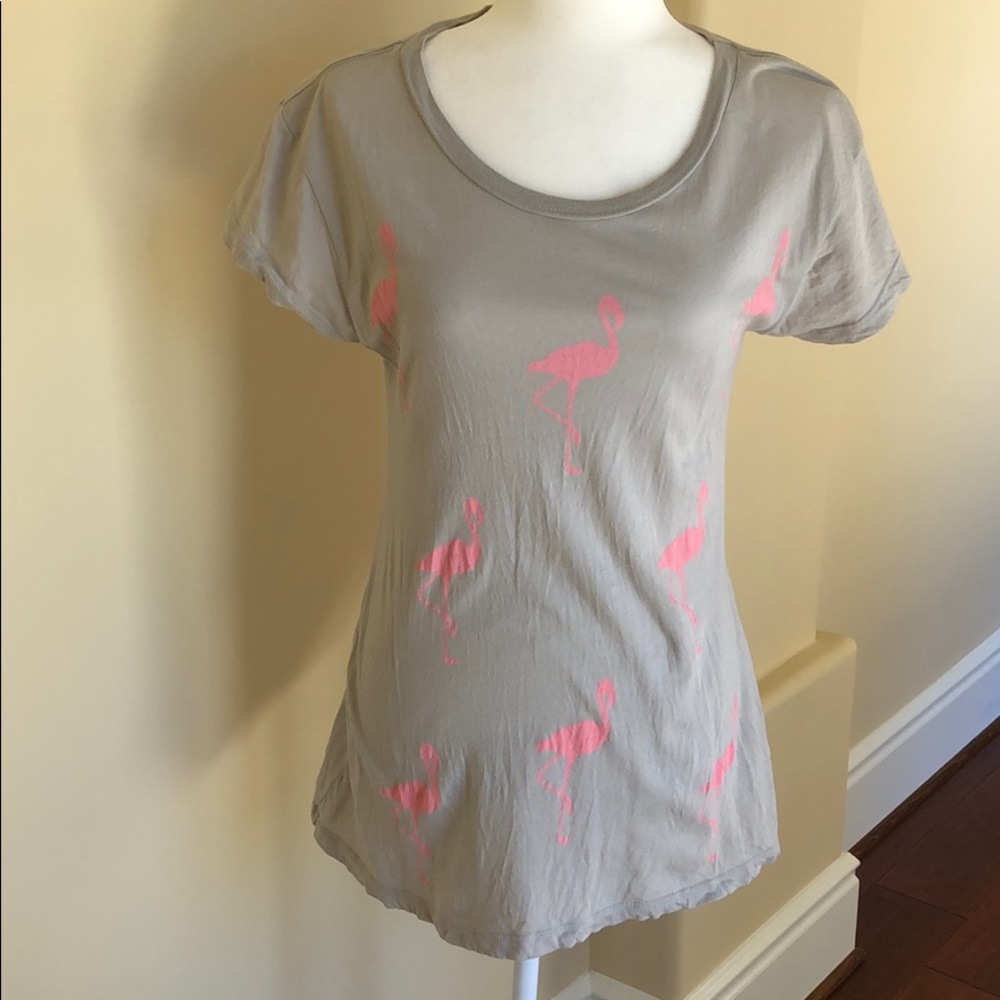 Wildfox pink flamingo T-shirt